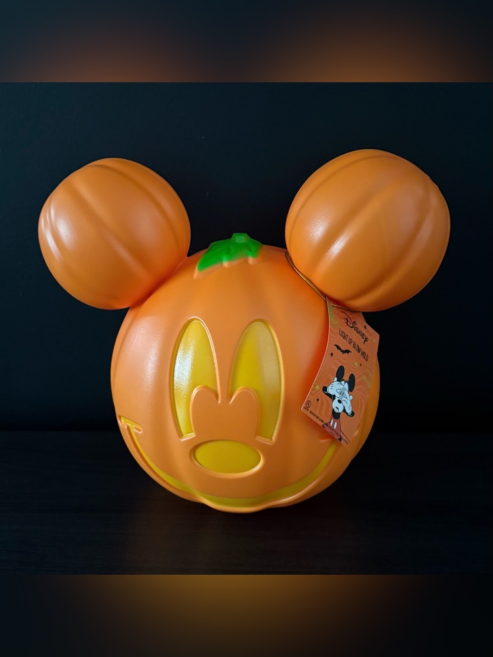 NEW Disney Mickey Mouse Pumpkin Blow Mold Halloween Plug-in